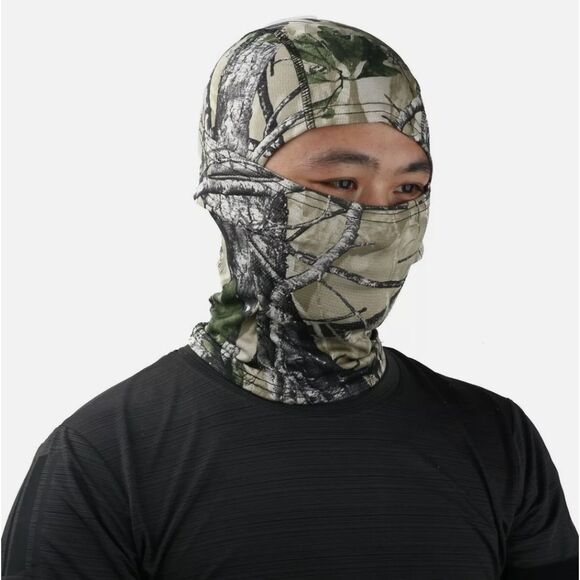 US Camo Face Mask Hunting Tactical Balaclava Cycling Hunting Hat for Men Women - Picture 2 of 2